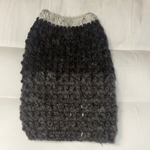 Chunky crochet Ombre dog sweater